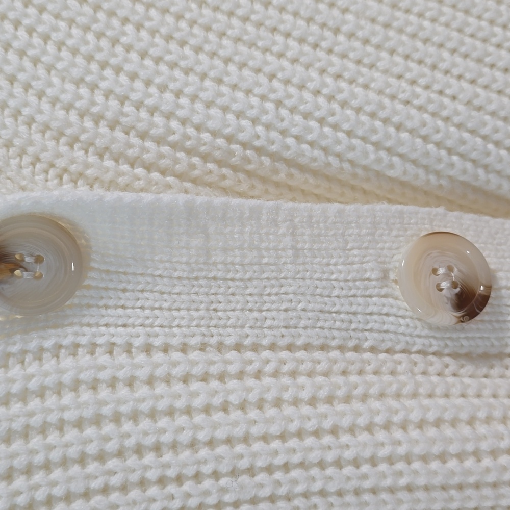 Andree Women's Cream Button-Up Cardigan - Picture 5 of 12